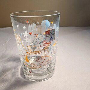 McDonalds Disney World 25th Anniversary Glass Remember The Magic Hollywood Vine